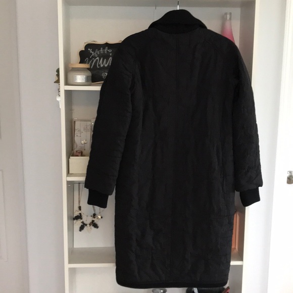 HUSSEIN CHALAYAN Twist Collar Quilted Coat - Picture 8 of 12